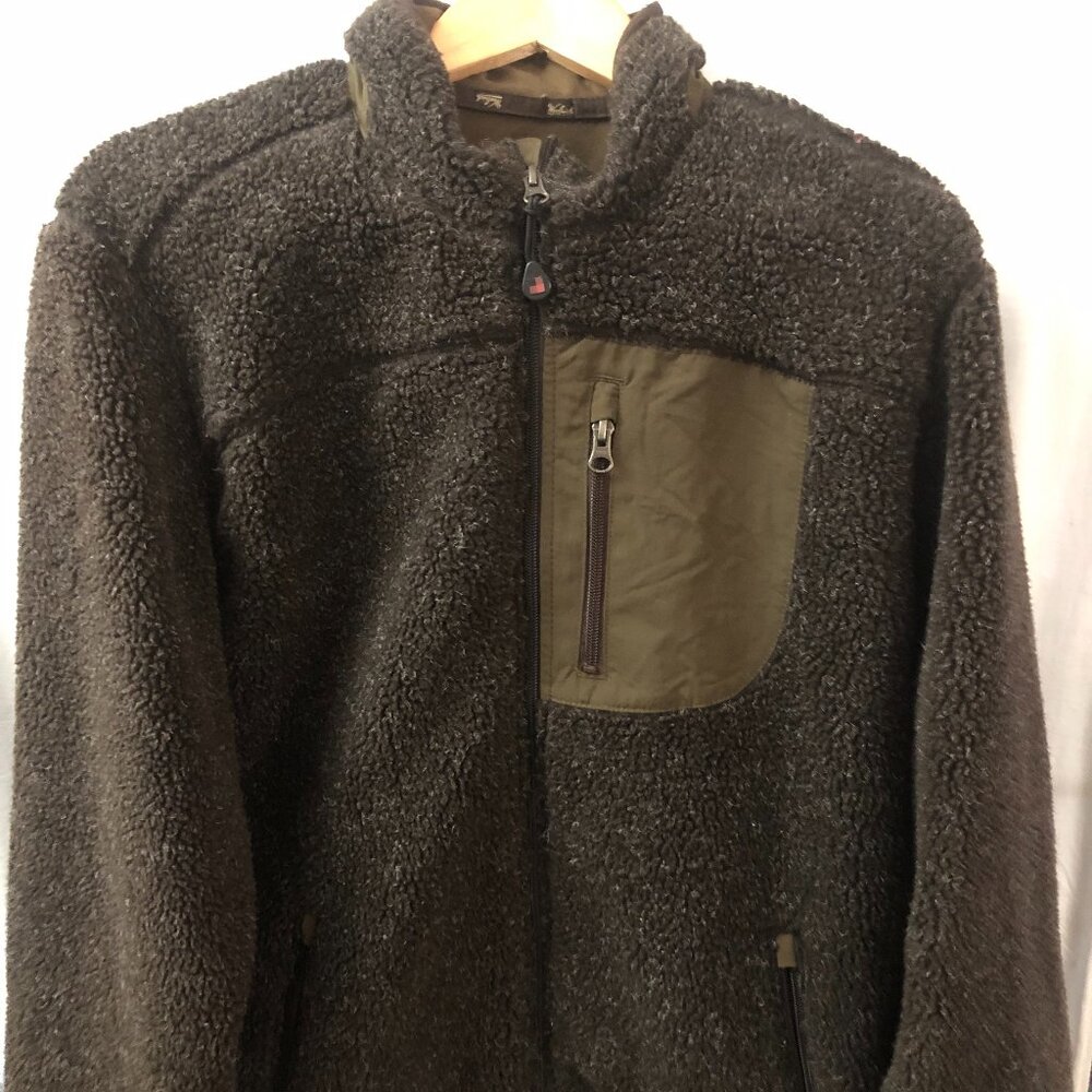 Men’s Woolrich Fleece Jacket – Full Zip, M, Lightweight Layering